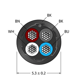 Thumbnail for CABLE4X0.34-SH-PUR-BK-500M/TXL
